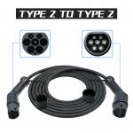 16A 1 Phase Type 2 To Type 2 EV Charging Cable with 5m TUV black cable for sale
