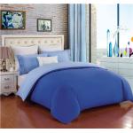 Polyester Cotton Duvet Cover Set Solid Bedding Set Fitted Sheet Pillowcase Queen/King for sale