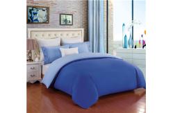 China Polyester Cotton Duvet Cover Set Solid Bedding Set Fitted Sheet Pillowcase Queen/King supplier