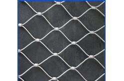 China Customized Flexible Wire Mesh Netting 20mm - 100mm Aperture Rope Construction supplier