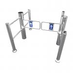 Supermarket Swing Barrier Gate SUS 304 Stainless Steel Cylinder Tube for sale