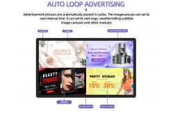 China Qtenboard Flat Advertising Wall Mounted Lcd Bank Digital Signage Media Player with CMS supplier