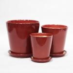 Modern Gloss Flower Ceramic Pots With Drainage Hole for sale