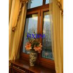 Residential Brown Aluminium Double Glazed Windows Water Resistant High Strength for sale