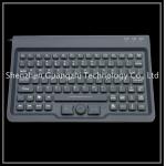 Black Silicone Rubber Keypad With Full Size Trackball Mouse Usb Or Ps2 Connection for sale