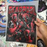 China Trends International Marvel Deadpool Legacy Custom Digital DTF Transfers – Large Size Iron-On Labels Heat Transfer Stickers With PET Material DIY Logo For Garment Printing for sale