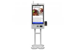 China Self Ordering Ticket Dispensing Machine Barcode Scanner Kfc Self Service Kiosk supplier