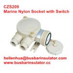10A waterproof marine CZS209 industrial 3 phase plug and socket for ship IP56 for sale