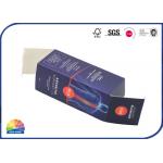 Ocean Blue Packaging Folding Carton Box Double Plug Personal Care Oil Packing for sale
