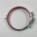 Ventilation System Galvanized Steel 250mm Quick Release Tube Clamp With Screw for sale