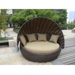 Outdoor Rattan Furniture , Aluminium Frame Resin Wicker Daybed for sale