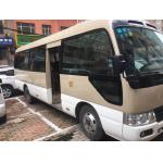 27 Seats Toyota Used Coaster Bus 1HZ Engine Diesel Fuel 2010 Year 6990x2025x2585mm for sale