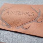 Customized Hot Stamped Antique Copper Embossed Leather Patches