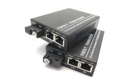 China RJ45 Gigabit Ethernet Transceiver 100/100 Single Fiber Single Mode Media Converter supplier