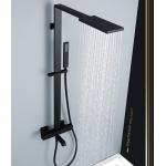constant temperature Black sprayed Nordic Rain Shower Faucets for sale