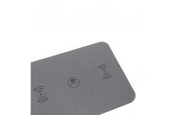 China OEM PU Leather Wireless Charging Mouse Pad Multifunctional Universal supplier