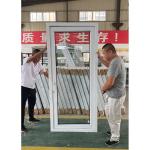 Windproof Double Double Hinged Glass Doors PVC Impact Resistant Glass Door ODM for sale