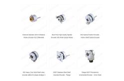 China Flange 65*65mm rotary flange encoder 8mm solid shaft encoder supplier