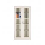 Antiwear Glass Door 0.6mm~1.2mm Document Storage Cabinet With Handle Lock for sale