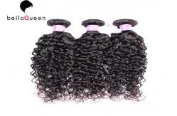 China Natural Black Water Wave 6A Remy human hair wefts , Tangle And Shedding Free supplier
