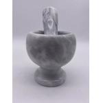 Round Stone Mortar And Pestle Kitchen Grinding Herbs Spices for sale
