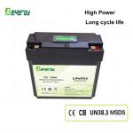 Long Cycle Life  12V 24Ah Lifepo4 Battery For Security Monitoring Equipment Children Car Toys Power Tools for sale