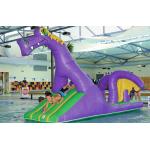 Creative Purple Dragon Water Obstacle Slide For Swimming Pool Games for sale