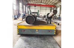 China Steel Pipe Material Handling Trolley , 5 Tons Automatic Mold Transfer Car supplier