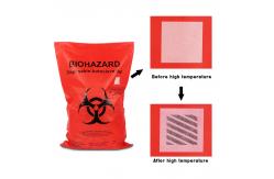 China Autoclavable PP Biohazard Plastic Bags With Temperature Indicator supplier