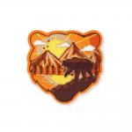 3.5 Inch Decorative Iron On Patches , Embroidered Badge Patch For DIY Clothing​ for sale