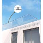 Reduce Noise DIY Invisible Polycarbonate Window Awning Invisible Canopy With Light Transmission And Impact Resistance for sale