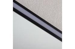 China Acrylic Frame Led Strip Bathroom Mirror Touchable Screen Customizable supplier
