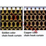Colorful Double Hooks Aluminum Chain Link Curtain With Customized Dimension for sale