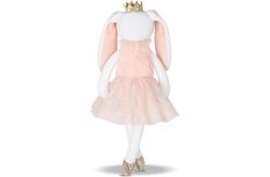 China Shiny Crown Long Ears Pink Rabbit Plush Toy In Short Skirt supplier