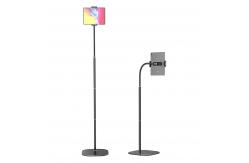 China 177cm Tablet Floor Gooseneck Mobile Phone Holder With Three Section Adjustable Tube supplier