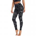 Camouflage High Waisted Workout Leggings Digital Printing Quick Dry for sale