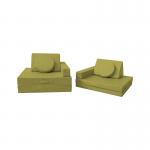 Half Cylinder Triangle Rectangle 10PCS Modural Foam Play Mat Couch Play