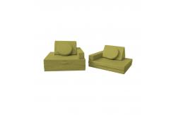 China Half Cylinder Triangle Rectangle 10PCS Modural Foam Play Mat Couch Play supplier