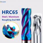 Carbide Roughing End Mill 4 Flutes CNC Milling Cutter Bits For Steel Metal 4mm To 20mm for sale
