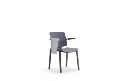 China Modern PP Stackable Training Room Chairs with Writing Tablet supplier