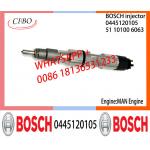 BOSCH 0445120105 51101006063 Neutral Fuel Injector Assembly 0445120105 51101006063 For MAN Engine for sale