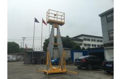 China 14m Double Mast Aerial Work Platform , Durable Awp Equipment 150Kg Loading supplier