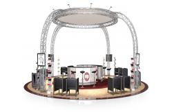 China Circle Aluminum Square Truss Frame Truss Structure Lighting Truss supplier