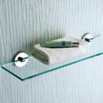 Glass Sus304 Bathroom Accessories Shelves Durable Polished for sale