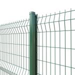 Square Post 3.2mm Security Welded Wire Mesh Fence 3d Curvy Pvc Coated Panel for sale