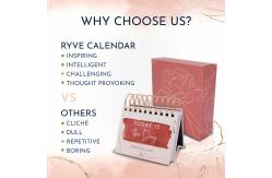 China Spot UV Bedside Calendar Printing PDF JPG Format Table Top Calendar supplier