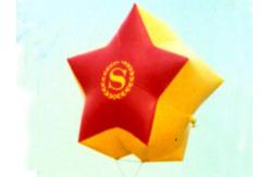 China Red star shape inflatable helium balloon supplier