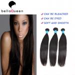 Beauty Salon 6a Remy Natural Black Straight Hair Weft can be dyed and bleached for sale