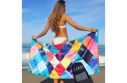 China Quick Dry Custom Beach Towel Sublimation Sandless Digital Printed supplier