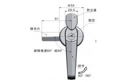 China Industrial Keyless Gate Handle Lock Chrome Plating ISO Certificate supplier